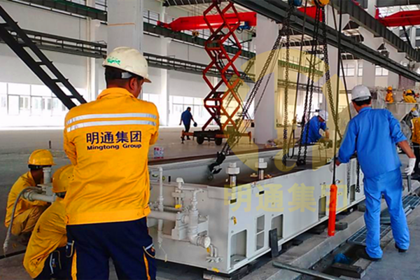 明通上海分公司為無錫某企業提供壓鑄機安裝服務